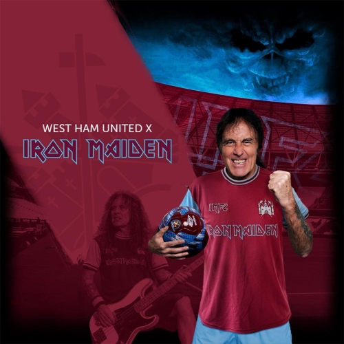 Iron Maiden e West Ham lançam camisa celebrando 50 anos de banda e de conquista do clube